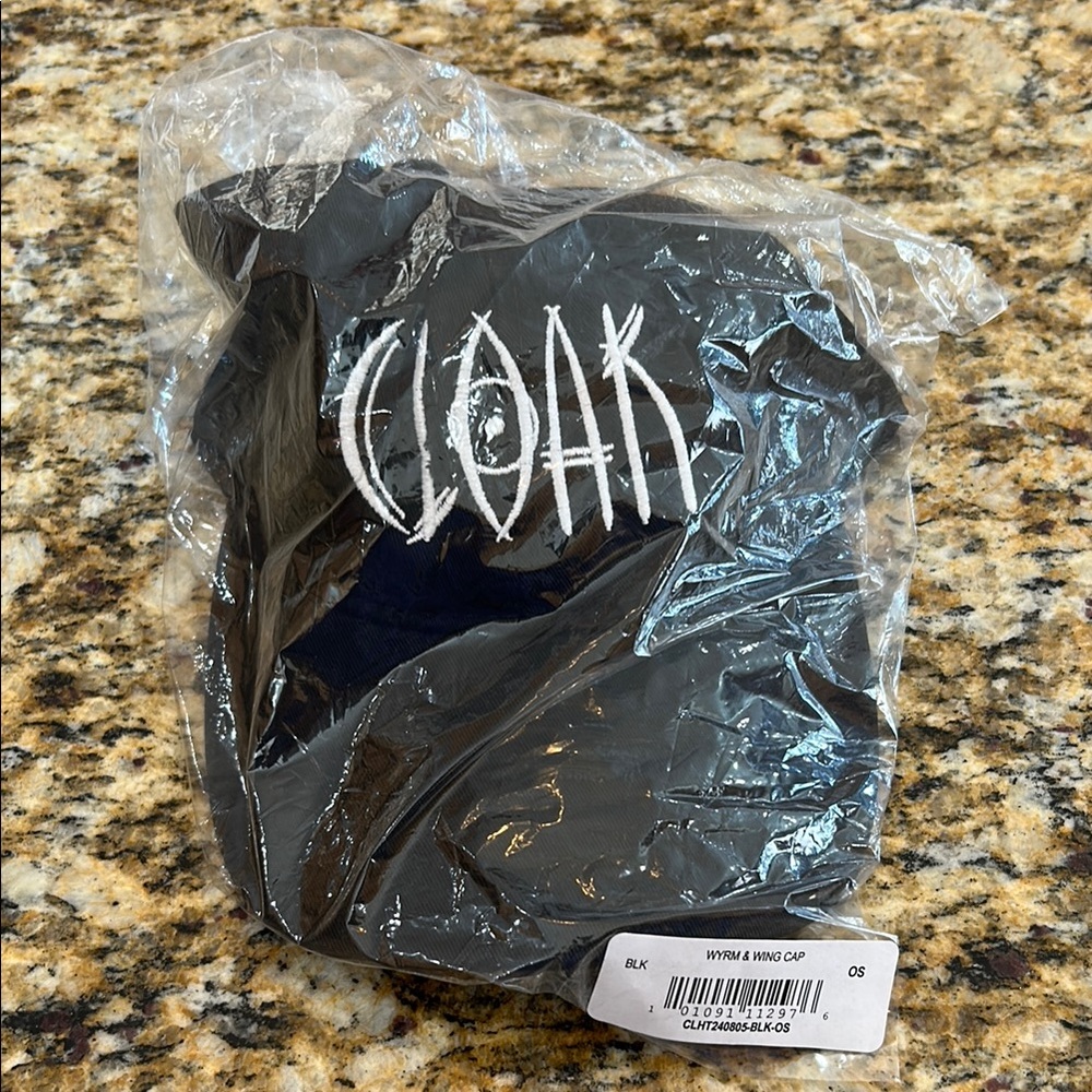 Cloak Brand Black Cap WYRM& WING